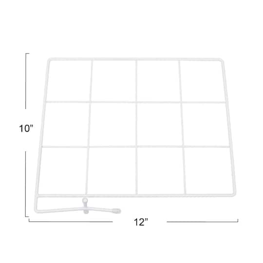 Household Essentials 12" White Shelf Dividers, 2ct.